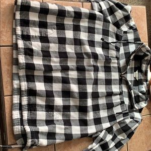White and black flannel